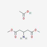 Dimethyl 3-aminopentanedioate acetate结构式