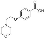 Structure of 4-(2-MORPHOLIN-4-YL-ETHOXY)-BENZOIC ACID