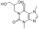 Structure of 1-(2,3-dihydroxypropyl)-3,7-dihydro-3,7-dimethyl-1H-purine-2,6-dione