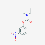 Structure of (3-nitrophenyl) N-ethyl-N-methylcarbamate