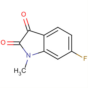 6-氟-1-甲基-2,3-二氢-1h-吲哚-2,3-二酮结构式