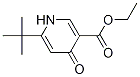 Structure of 6-tert-butyl-1,4-Dihydro-4-oxo-3-pyridinecarboxylic acid ethyl ester