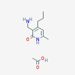 3-(aminomethyl)-6-methyl-4-propyl-2(1H)-Pyridinone结构式