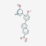 Structure of 6-[3-(3-hydroxy-1-adamantyl)-4-methoxyphenyl]naphthalene-2-carboxylic Acid
