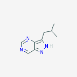 Structure of 1H-Pyrazolo[4,3-d]pyriMidine, 3-(2-Methylpropyl)-