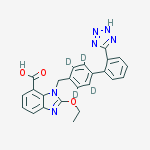 Structure of CANDESARTAN-D4