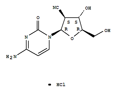 Structure of 2-cyano-2-deoxyarabinofuranosylcytosine