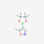 5-Methyl-4-(4,4,5,5-tetramethyl-1,3,2-dioxaborolan-2-yl)isoxazole结构式