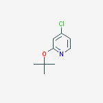 4-chloro-2-[(2-methylpropan-2-yl)oxy]pyridine结构式