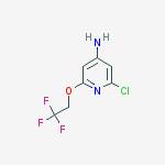 2-Chloro-6-(2,2,2-trifluoroethoxy)pyridin-4-amine结构式