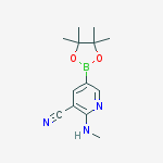 Structure of 2-(Methylamino)-5-(4,4,5,5-tetramethyl-1,3,2-dioxaborolan-2-yl)nicotinonitrile
