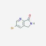 3-Bromo-5H-Pyrrolo[3,4-B]Pyridin-7(6H)-One结构式