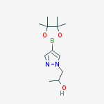 Structure of 1-[4-(4,4,5,5-tetramethyl-1,3,2-dioxaborolan-2-yl)pyrazol-1-yl]propan-2-ol