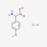 ALPHA-氨基-4-甲氧基苯乙酸盐酸盐结构式