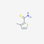 Structure of 2-THIOPHENECARBOTHIOAMIDE,3-METHYL-