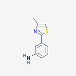 3-(4-METHYL-THIAZOL-2-YL)-PHENYLAMINE结构式