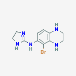 6-quinoxalinamine, 5-bromo-N-(4,5-dihydro-1H-imidazol-2-yl)-1,2,3,4-tetrahydro-结构式