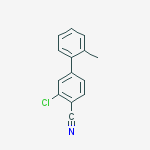 2-CHLORO-4-(2-METHYLPHENYL)BENZONITRILE结构式