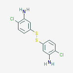 5-(2-(3-amino-4-chlorophenyl)disulfanyl)-2-chlorobenzenamine结构式