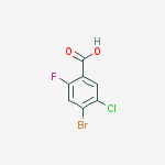Structure of 2-fluoro-4-BroMo-5-chlorobenzoic acid