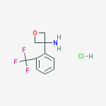 3-[2-(TRIFLUOROMETHYL)PHENYL]OXETAN-3-AMINE HYDROCHLORIDE结构式