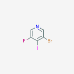Structure of 3-BROMO-5-FLUORO-4-IODOPYRIDINE