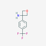 3-(4-(Trifluoromethyl)phenyl)oxetan-3-amine结构式