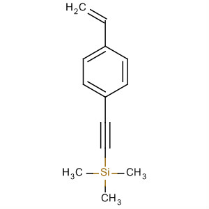 Structure of Silane, [(4-ethenylphenyl)ethynyl]trimethyl-