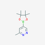 3-Methylpyridazine-5-boronic acid, pinacol ester结构式