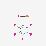 Structure of 1-(2,3-dibromo-1,1,2,3,3-pentafluoropropyl)-2,3,4,5,6-pentafluorobenzene
