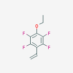 Structure of 1-ethoxy-2,3,5,6-tetrafluoro-4-vinylbenzene