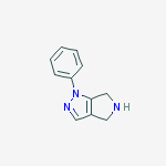 1-Phenyl-1,4,5,6-tetrahydro-pyrrolo[3,4-c]pyrazole结构式