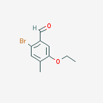 Structure of 2-bromo-5-ethoxy-4-methylbenzaldehyde