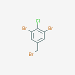 Structure of 1,3-dibromo-5-(bromomethyl)-2-chlorobenzene