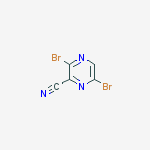 Structure of 3,6-Dibromopyrazine-2-carbonitrile