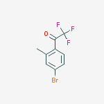 Structure of 1-(4-bromo-2-methylphenyl)-2,2,2-trifluoroethanone