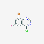Structure of 8-Bromo-4-chloro-6-fluoroquinazoline