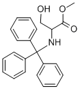 Structure of N-(TRIPHENYLMETHYL)-DL-SERINE METHYL ESTER