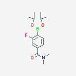 Structure of 3-Fluoro-N,N-dimethyl-4-(tetramethyl-1,3,2-dioxaborolan-2-yl)benzamide