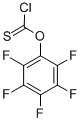 Structure of PENTAFLUOROPHENYL CHLOROTHIONOFORMATE