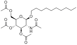 Structure of DECYL 2-ACETAMIDO-3,4,6-TRI-O-ACETYL-2-DEOXY-BETA-D-GLUCOPYRANOSIDE