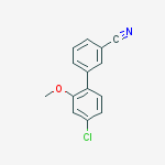Structure of 3-(4-Chloro-2-methoxyphenyl)benzonitrile