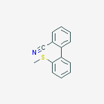 2-(2-methylsulfanylphenyl)benzonitrile结构式