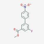 Chemical structure of methyl 3-fluoro-5-(4-nitrophenyl)benzoate