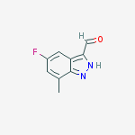Structure of 5-fluoro-7-Methyl-1H-indazole-3-carbaldehyde
