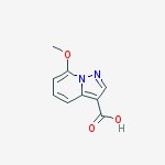 7-methoxypyrazolo[1,5-a]pyridine-3-carboxylic Acid结构式