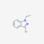 Structure of 3-bromo-1-ethylindazole