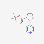 Structure of tert-butyl 2-(pyridin-4-yl)pyrrolidine-1-carboxylate