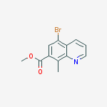 Structure of methyl 5-bromo-8-methylquinoline-7-carboxylate