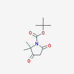 tert-Butyl 2,2-dimethyl-3,5-dioxopyrrolidine-1-carboxylate结构式